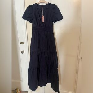 QUINCE NWT 100% Organic Cotton Tiered Maxi Dress
